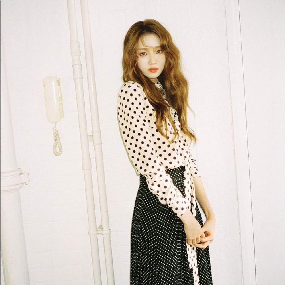 Burberry Polka-dot Tie-neck Silk Blouse